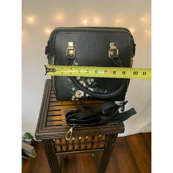 (14)Shoulders bag womens midium size black color - Picture 7 of 10